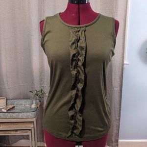 Ann Taylor ruffled tank